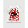 Y2K Flame Print T-Shirt Men